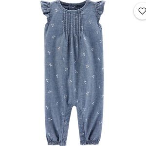 Carter’s Chambray Flutter Jumpsuit